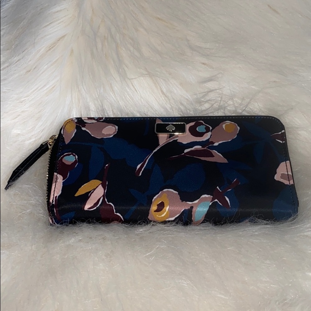 KATE SPADE Dawn Paper Rose Continental Wallet NWT